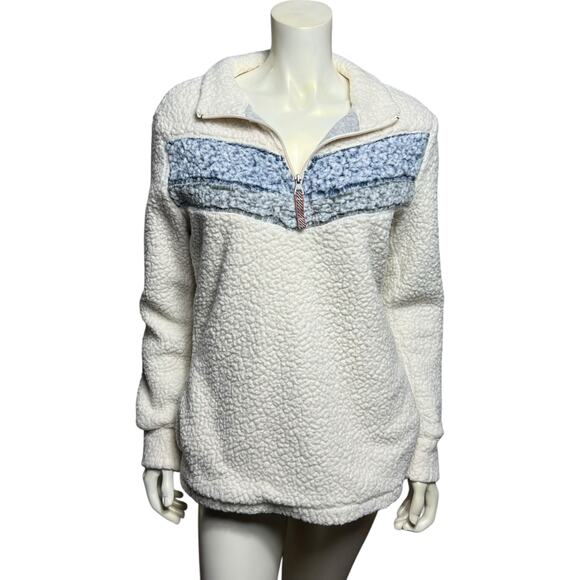 Vintage Weatherproof Original Sherpa Fleece Zip Pullover Jacket, Medium - Picture 13 of 16